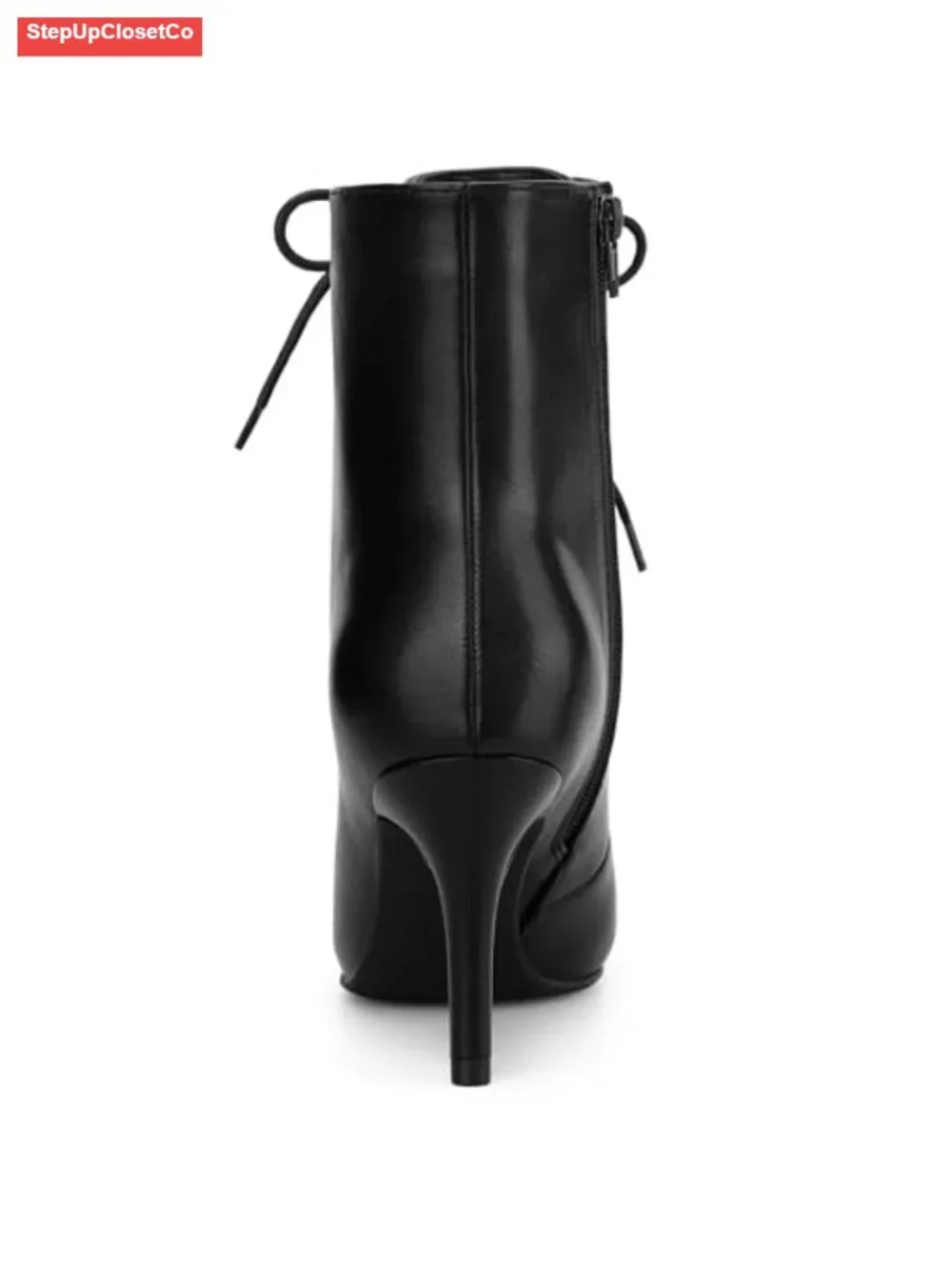 Women's Pointy Toe Lace Up Stiletto Heel Ankle Boots